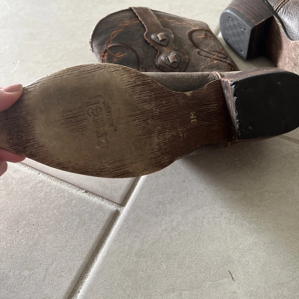 Botas de Vaquero Durango Mujer Crush Rompecorazones Punta Punta Marrón 8 Foto 3 de 4