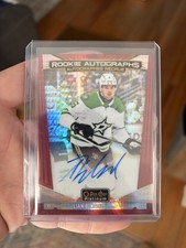 2024-25 O-Pee-Chee Platinum Rookie Autographs Lian Bichsel #R-LB Red Prism /30