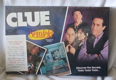 Clue Seinfeld Board Game Collectors Edition New Factory Sealed 