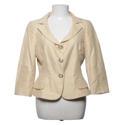 Maska, Blazer, Größe: 38, Beige, Baumwolle/Polyester/Seide, Einfarbig #AwG