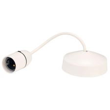 Image of MK White B22 6A Pendant Set 150mm