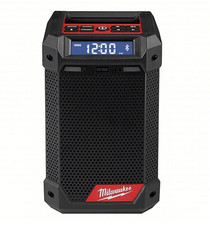 Milwaukee M12 2951-20 AM/FM Bluetooth Jobsite Radio with Clock