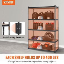 New Storage Shelving Unit, 5-Tier Adjustable, 2000 lbs Capacity, Heavy Duty Ga