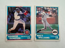 (2)1988 SCORE YOUNG SUPERSTARS-MATT WILLIAMS #18-SHAWON DUNSTON # 18 SERIES II