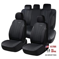 Seat Covers, Red Car Seat Covers Full Set, Automotive Seat Covers 5 Seats,