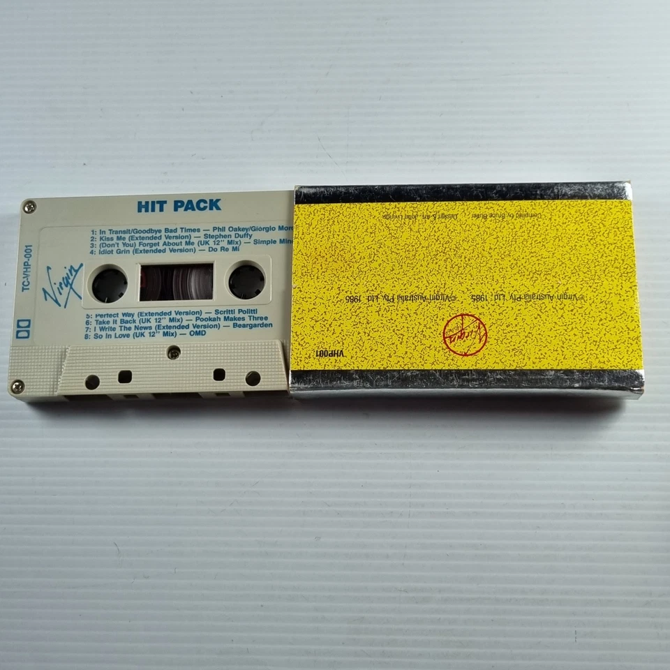 Hit Pack Compilation – Virgin Records (Cassette Tape, 1980s) - Image 3 of 3