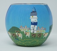 Leuchtglas LeuchttüRme Teelicht Windlicht Leuchtturm Teelichthalter
