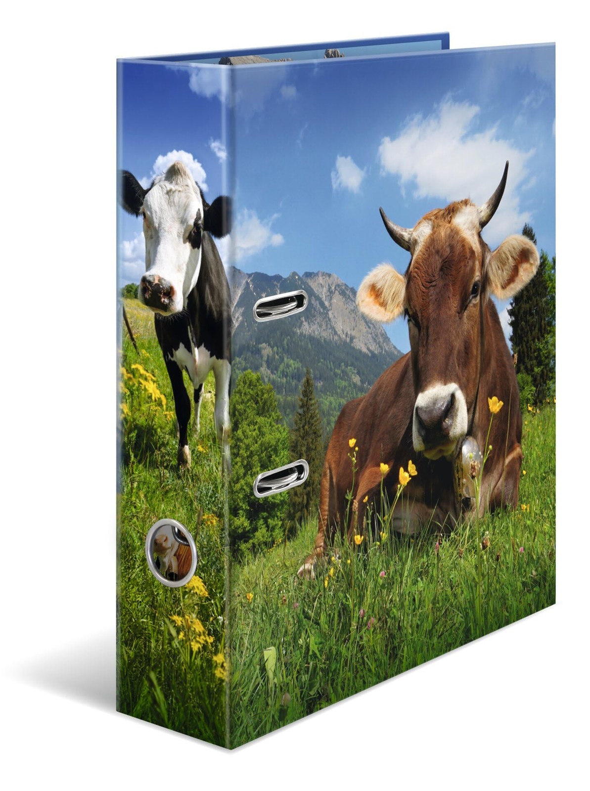 Herma A4 Cows 7 cm Wide Ring Binder with Animal Motif Colourful Lever Arch File 4590₽