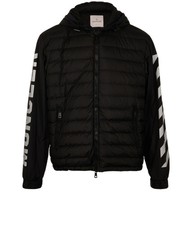 Moncler x Off White Reflective Puffer Mens M Black Down Feathers