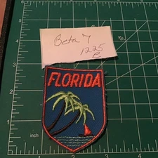 Vtg Voyager Brand State Of PALM TREE Florida Patch Sew On