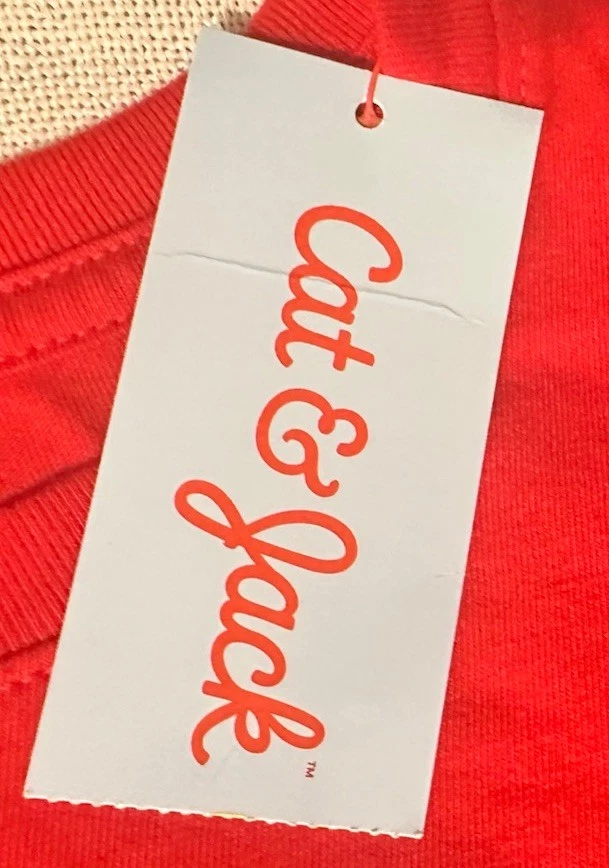 Camisetas Cat&Jack niños talla 2T 1 dinosaurio negro y 1 coche de carreras rojo, manga larga Foto 4 de 4