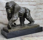Silverback Gorilla Bronze Sculpture King Kong Figurine‏ Statue Home Decor Sale