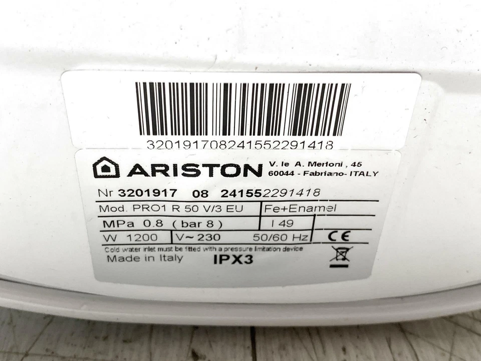 Scaldabagno Ariston PRO 1 R 50 l bianco - Immagine 3 di 4