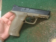 Smith Wesson Air Pistol M&P 40 BB Gun Black & Tan Standard Action - GOOD SHAPE