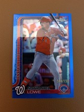 2025 Topps Chrome Baseball Nathaniel Lowe Blue #044/150 #49 JS
