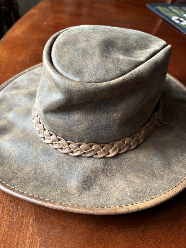 American Hat Makers Crusher Outback Women’s Hat Size Small EUC cowboy brown hat