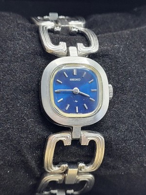 MINT] 1973 Seiko Vintage 11-3500 Manual Wind Blue Dial Watch 