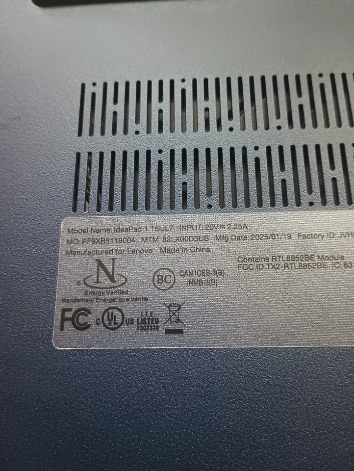 Lenovo Ideapad 1 151JL7 15.6" N4500 1.1GHz 20GB RAM 1TB SSD - Image 4 of 4