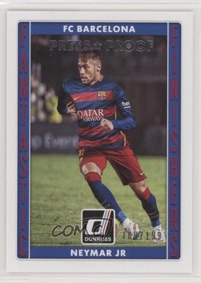 2015 Panini Donruss Fantastic Finishers Press Proof Silver /199 Neymar Jr vn4
