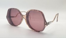 Vintage Brown Translucent Oval Sunglasses FRAMES ONLY