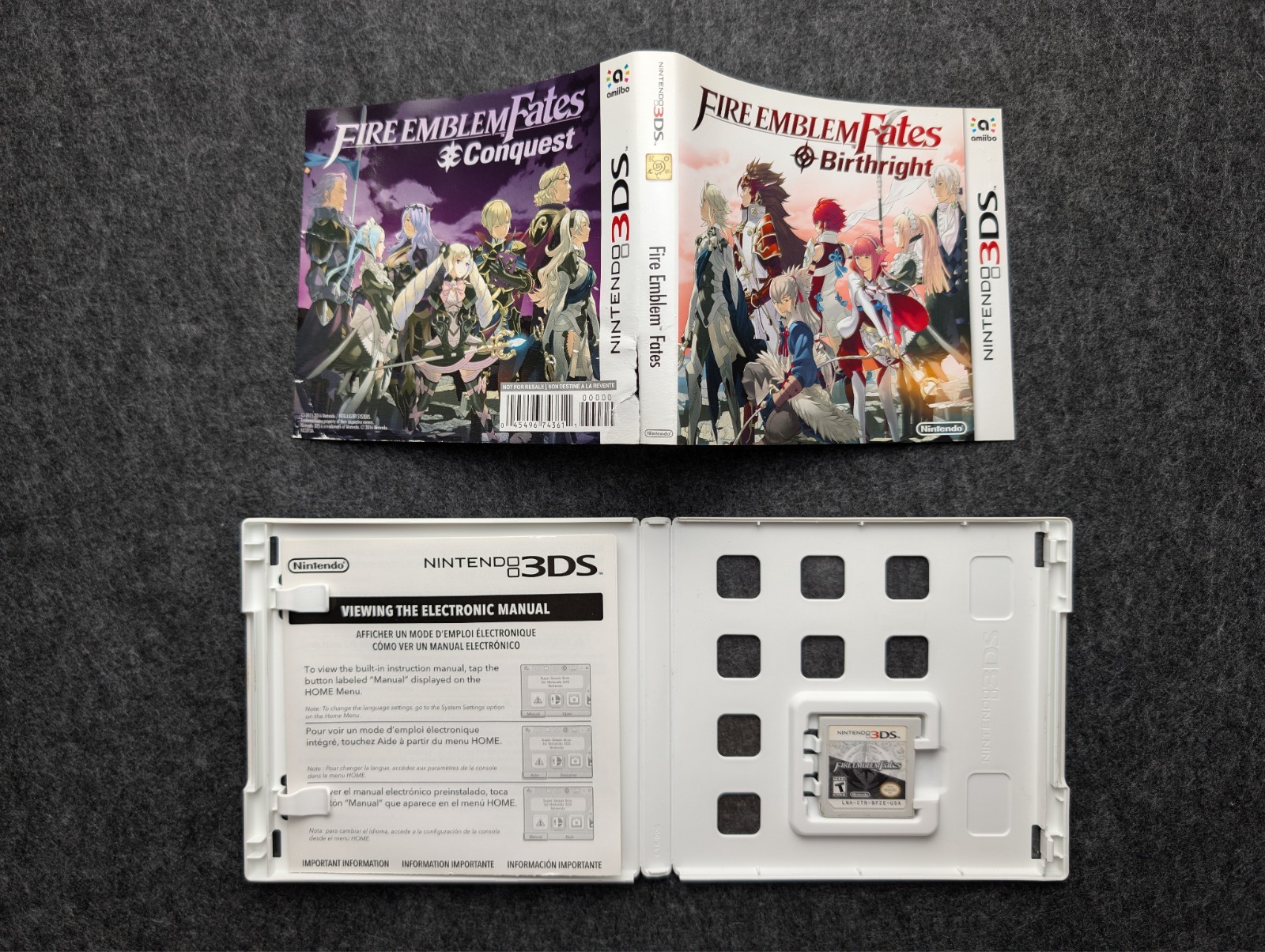 Fire Emblem Fates Special Edition (Nintendo 3DS) Game Cartridge & Original Art