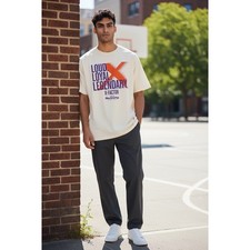 630 AS Colour Phoenix Mercury X-Factor Basketball Graphic Tee Cream Large NEW