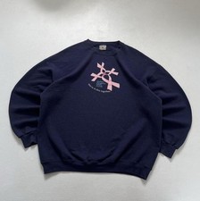 Lee Breast Cancer Survivor Navy Blue Charity Graphic Sweatshirt Womens Size XXL