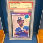 Donruss 1989 Rated Rookie Ken Griffey Jr #33 Seattle Mariners PSA 10 Base