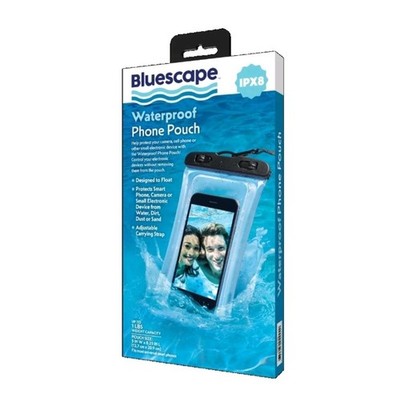 Bluescape Universal Waterproof Phone Pouch; Black & Clear