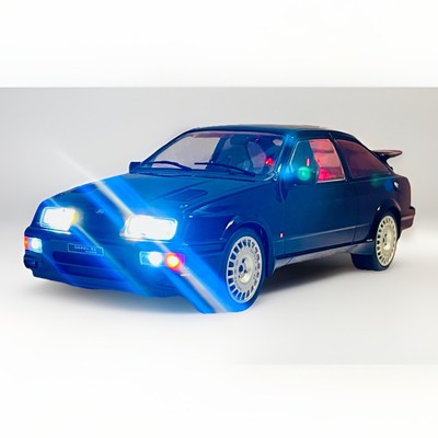 Diecast 1/18 Custom 1987 Ford Sierra RS Cosworth Black LED WORKING LIGHTS Tuned