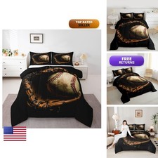 Erosebridal Baseball Comforter Set Full Size Sports Game Bedding Baseball