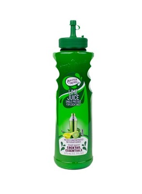Master of Mixes Cocktail Essentials Single Pressed Lime Juice, 375 ML Bottle
