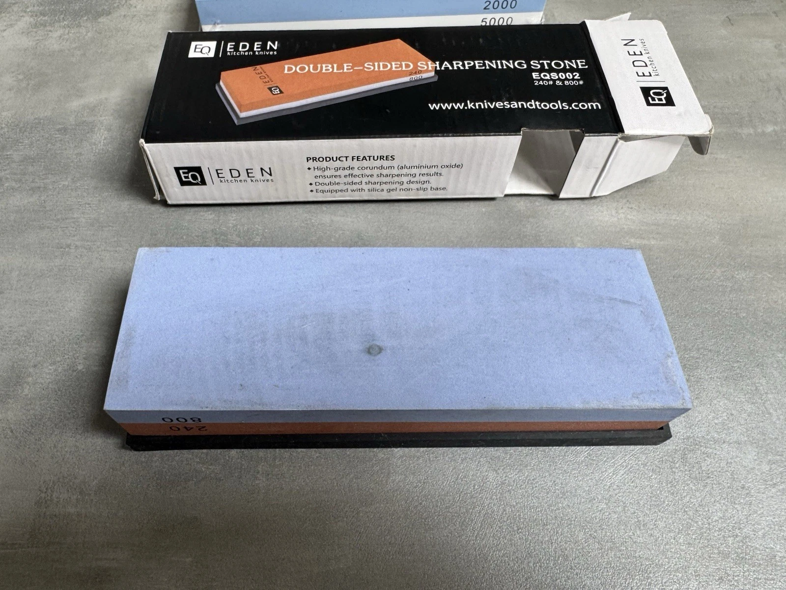 Eden Double Sides Sharpening Stones 240/800 & 2000/5000 New & Used 6