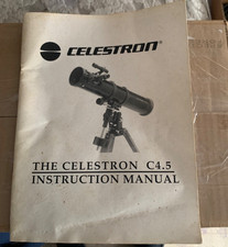 Celestron C4.5 Instruction Manual  - Has Wate...