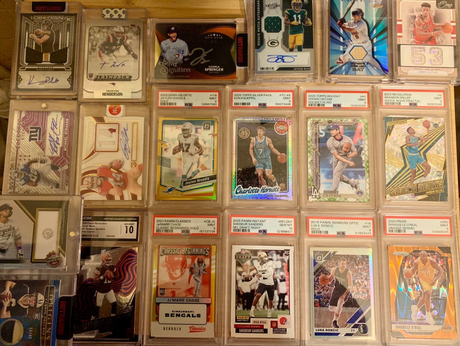 🔥 25 Card LOT 9 PSA GRADED, RPA, Auto, #'d, GOLD , GEMS💎HOF, Shedeur/15 READ👀