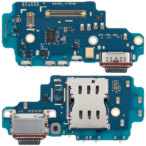Charging Port Board W/Sim Card Reader For Samsung Galaxy S24 Ultra 5G ...