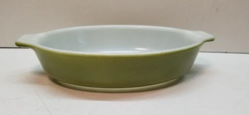 Vintage Pyrex #700 Verde Avocado Green Pixie 10oz Au Gratin Casserole Dish