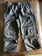 NIKE Vintage Track Pants Women  s S Black Unlined Windbreaker Ankle Zip Wide Leg