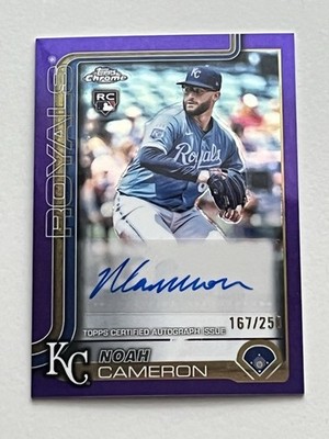 2025 Topps Chrome Update Autographs Purple Refractor #AC-NC Noah