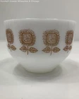 VTG Federal Glass Company Wild Sunflower Patterned Mixing Bowl