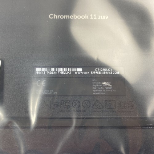 Dell YK5CX Chromebook 3189 untere Abdeckung Baugruppe schwarz P26T F464W - Bild 7 von 8