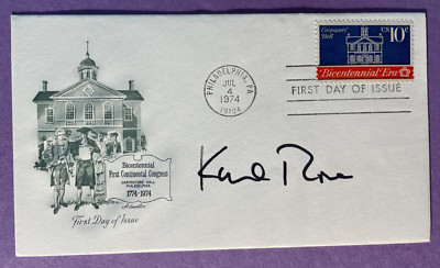 SIGNED KARL ROVE FDC AUTOGRAPHED FIRST DAY COVER - CACHET
