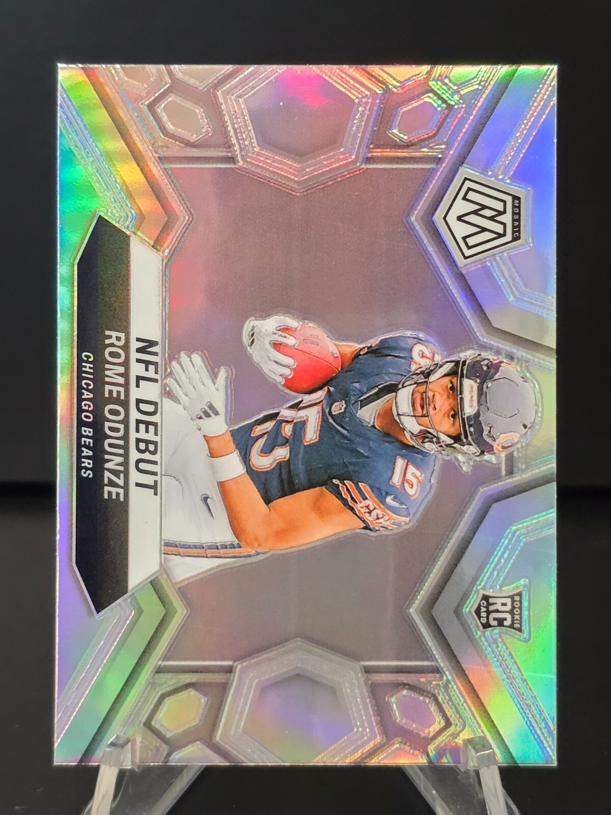 ROME ODUNZE 2024 Panini Mosaic NFL Debut Silver Prizm RC!!! Chicago Bears!!!