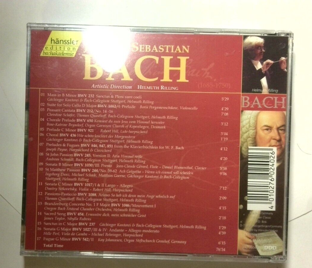 Complete Works of Johann Sebastian Bach (Sampler) (CD, Aug-2010, 3