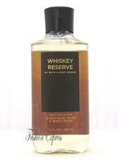 BATH BODY WORKS WHISKEY RESERVE HAIR FACE BODY WASH FOR MEN 10 OZ