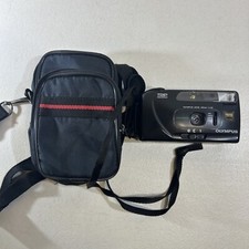 Olympus TRIP Panorama Black 33mm Point Shoot 35mm Film Camera Case Untested