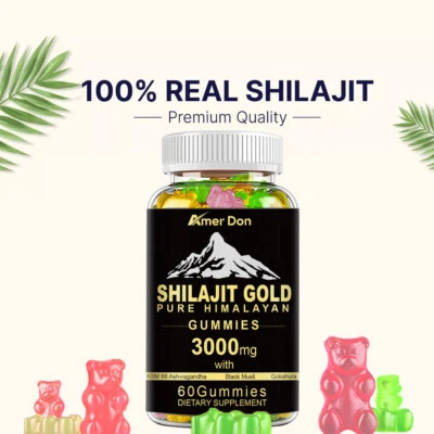 AMER DON 60 Pure 100% Himalayan Shilajit,Soft Resin,Organic,Extremely Potent Fulvic Acid