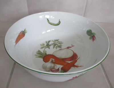 Philippe Deshoulieres France DEP1 Round 12.5'' Serving Bowl Vegetable Design