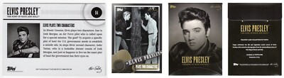 2022 TOPPS ELVIS PRESLEY KING OF ROCK & ROLL 84 ELVIS PLAYS TWO CHARACTERS