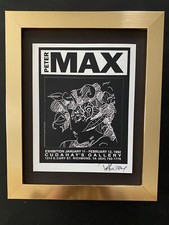 Peter Max | Vintage Print Signed |  Mounted in a New 10x8 in Frame | Buy it Now!